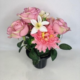 Dusky Rose Grave Pot 28cm