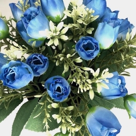 Blue Rose Mix Grave Pot 28cm