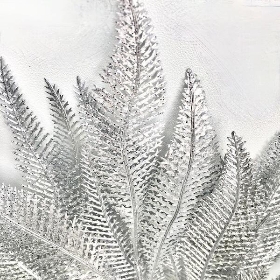 Silver Sparkle Fern Bush 40cm