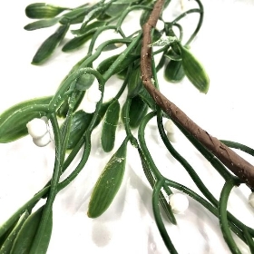 Glittered Mistletoe Garland 180cm