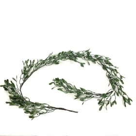 Glittered Mistletoe Garland 180cm