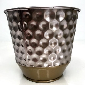 Rose Gold Honeycomb Planter 12cm