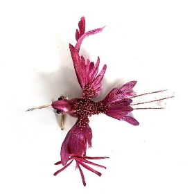 Cerise Hummingbird Clip 15cm