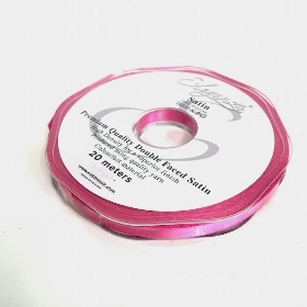 Cerise Satin Ribbon 6mm