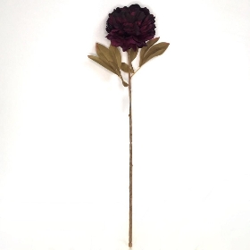 Deep Purple Peony 78cm