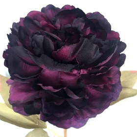 Deep Purple Peony 78cm