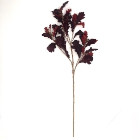 Burgundy Oak Leaf Spray 104cm