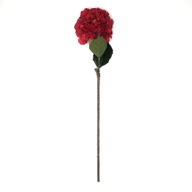 Red Hydrangea Stem 74cm