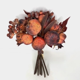 Brown Pomegranate & Pumpkin 28cm