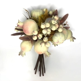 Cream Pomegranate & Pumpkin 28cm