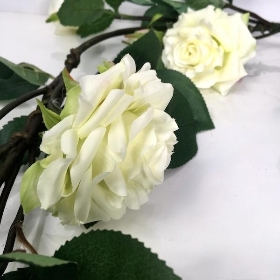 White Rose Garland 180cm