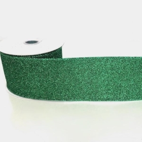 Green Sparkle Ribbon 63mm