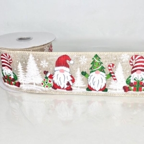 Christmas Gonk Ribbon 63mm