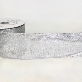 Silver Sparkle Ribbon 63mm