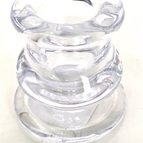 Clear Short Candlestick 5cm