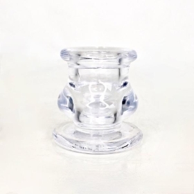 Clear Short Candlestick 5cm