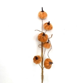 Mini Velvet Pumpkin Spray 40cm