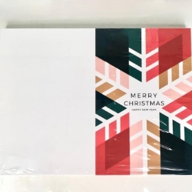 Folding Card Merry Christmas x 25