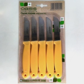 Yellow Florist Knives x 5