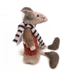 Fabric Mouse Dangly Legs 17cm