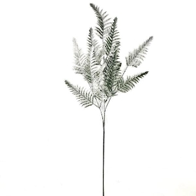 Snowy Fern Spray 71cm