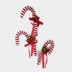 Felt Candy Cane Spray 68cm