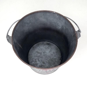 Merry Christmas Zinc Bucket 12cm