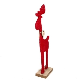 Red Felt Standing Reindeer 26m