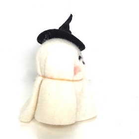 White Felt Ghost 14cm