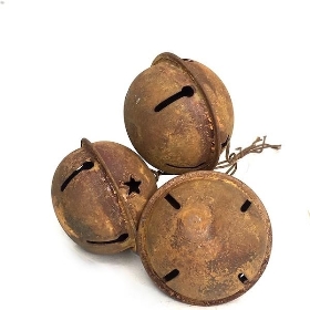 3 x 4cm Rusty Bells