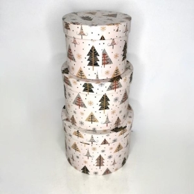 Snow Valley Hat Box Set of 3