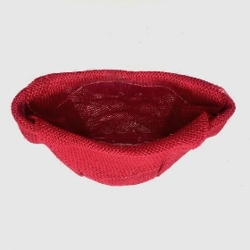 Red Hessian Bag 12.5cm