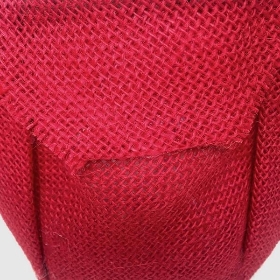 Red Hessian Bag 12.5cm