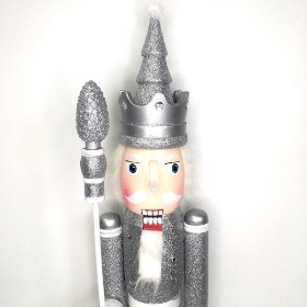 Silver Nutcracker 90cm