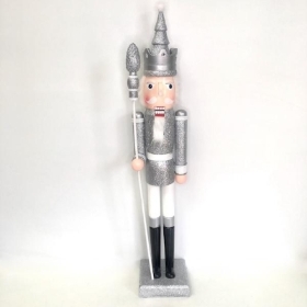 Silver Nutcracker 90cm