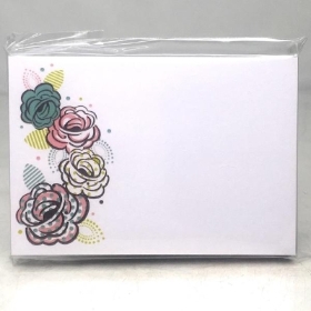 Coloured Flowers Small Florist Cards