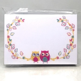 Owls On Branch Small Florist Cards