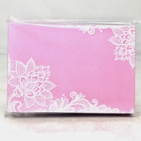 Pink Lace Flower Small Florist Cards