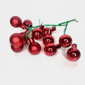 Red Glass Bauble 2cm x 72