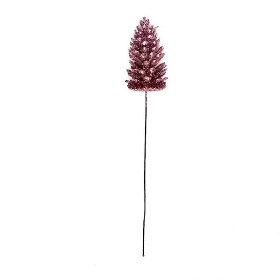 Rose Gold Pinecone Stem 45cm