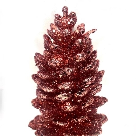 Rose Gold Pinecone Stem 45cm