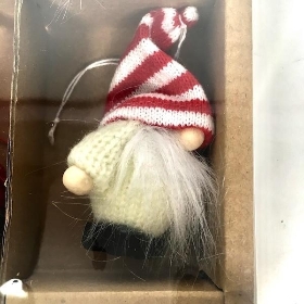 6 x Hanging Santa 18cm