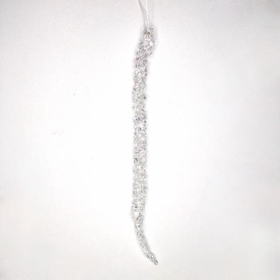 White Acrylic Icicle 32cm