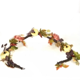 Pumpkin & Peony Garland 180cm