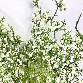 White Green Heather Spray 50cm