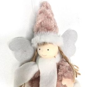 Hanging Fairy Xmas Doll 18cm