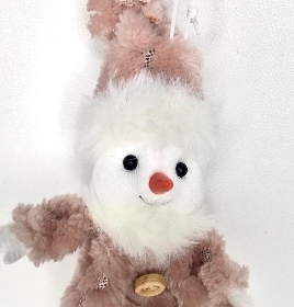 Hanging Snowman Xmas Doll 18cm