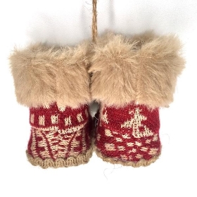 Hanging Xmas Boots Trees 9cm