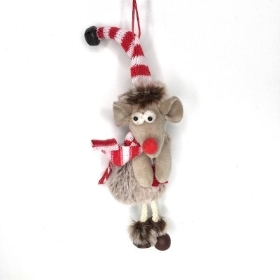 Hanging Xmas Mouse Tree 22cm