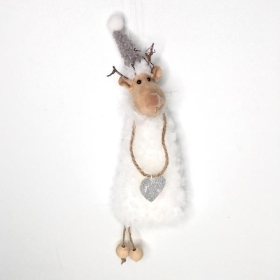 Hanging Reindeer Heart 28cm